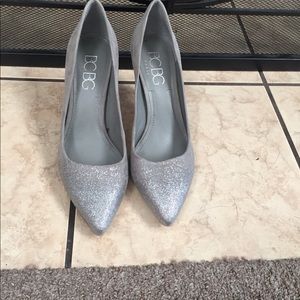Sparkly pointed heels. Worn once!